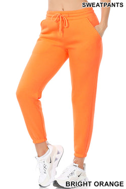 Bright Orange Jogger Sweat pants